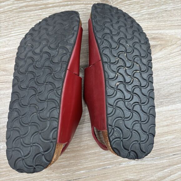 Birkenstock Womens Size 39 Birkis Red Slingback US Size 8 Le Mans - Picture 8 of 8
